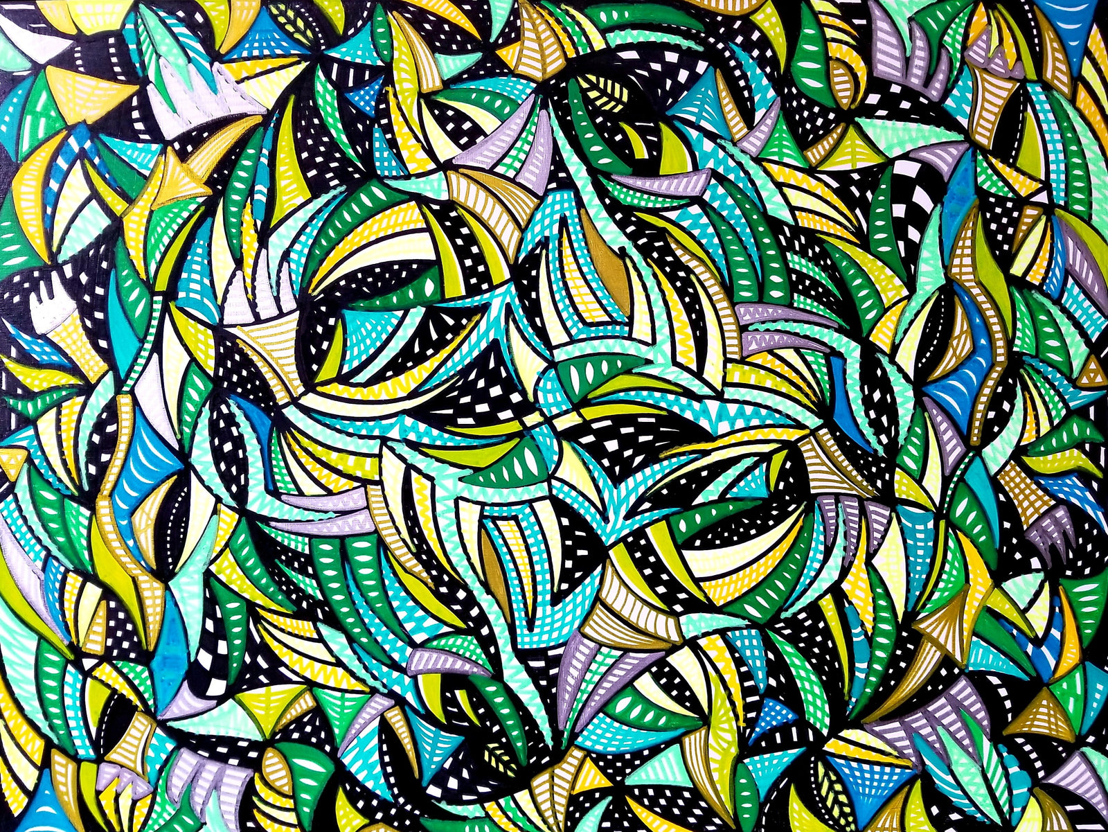 REPTILIAN VORTEX 24 X 30 CANVAS PRINT