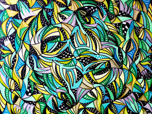 REPTILIAN VORTEX 24 X 30 CANVAS PRINT